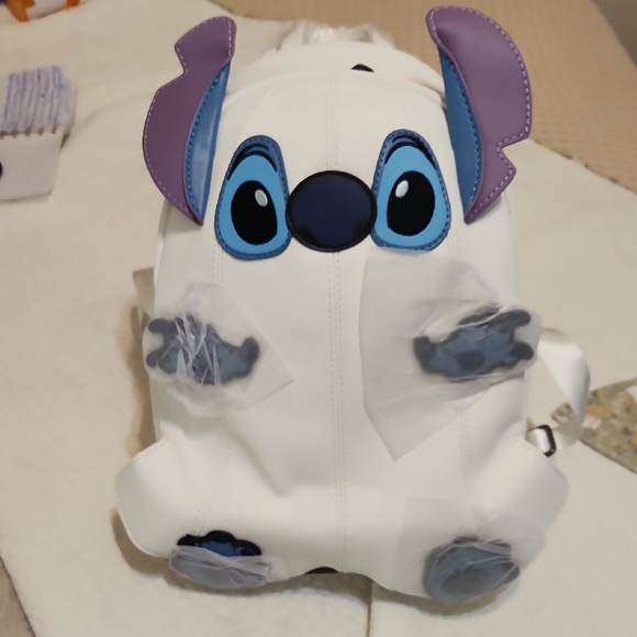 Kids Cartoon Character Backpack - White and Purple
